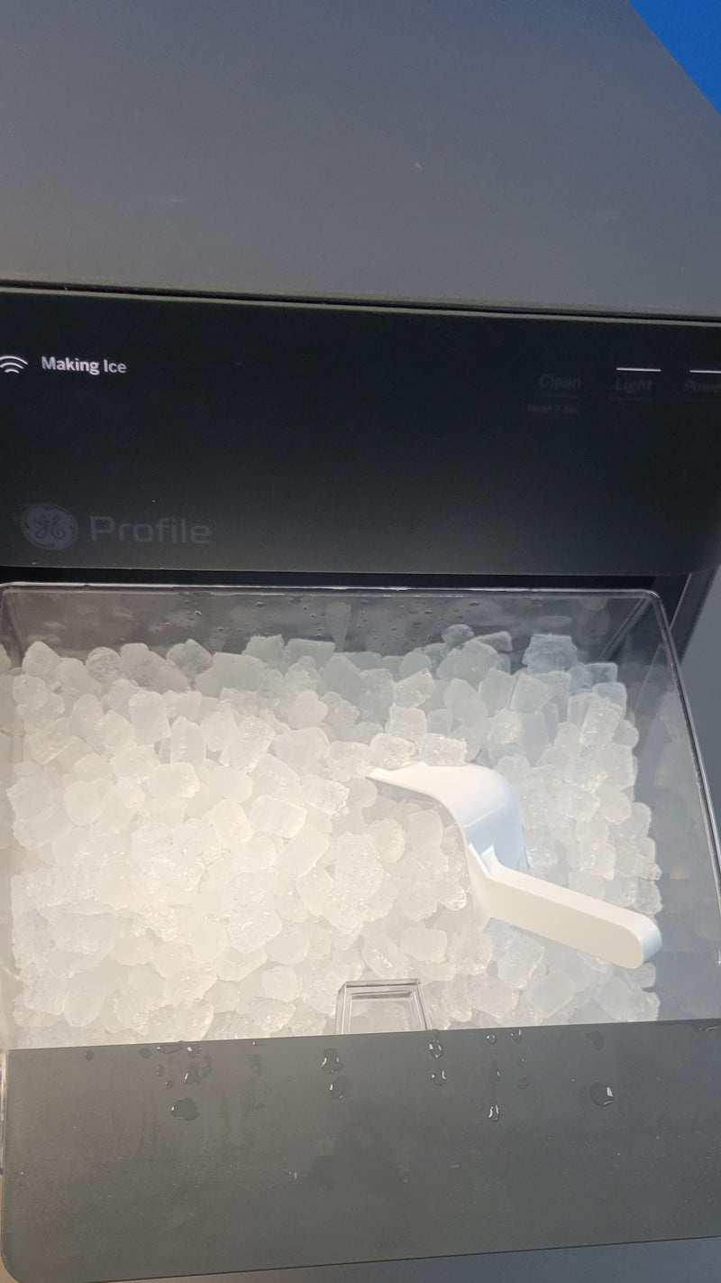GE Profile - Opal 2.0 38-lb. Portable Ice maker with Nugget Ice Production, Side Tank and Built-in WiFi - Stainless steel