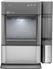 GE Profile - Opal 2.0 38-lb. Portable Ice maker with Nugget Ice Production, Side Tank and Built-in WiFi - Stainless Steel (Open Box New)