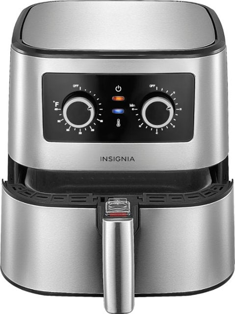 Insignia™ - 5-qt. Analog Air Fryer - Stainless Steel Listing