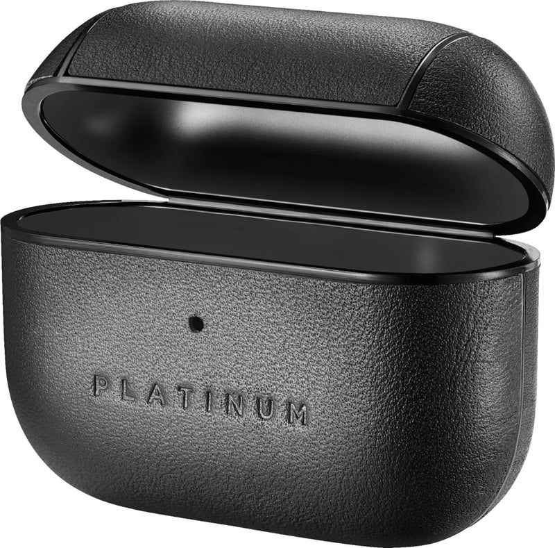 Platinum™ - Leather Case for Apple AirPods Pro - Black Listing