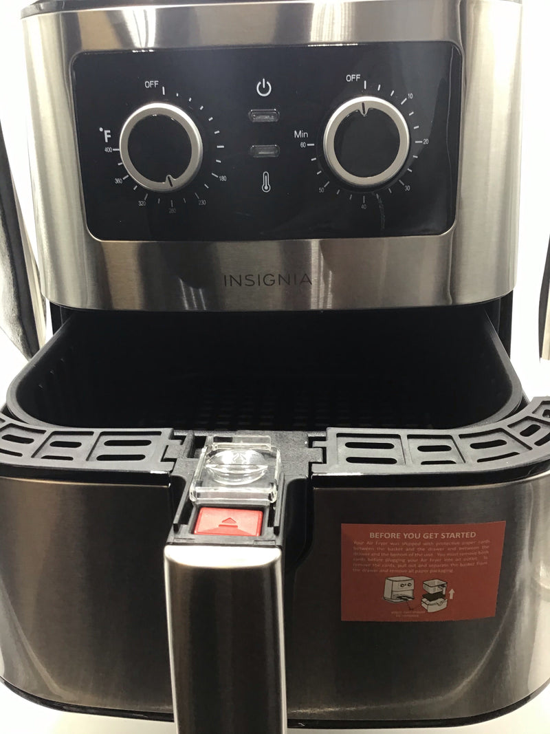 Insignia™ - 5-qt. Analog Air Fryer - Stainless Steel Listing